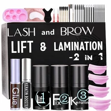 Lash Lift Kit - Eyebrow Lamination kit Fast 5 minutes Eyelash Perm Kit Home &...