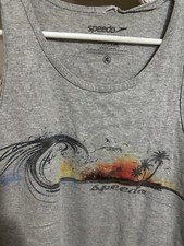 Y2K Vintage Speedo Gray Sunset Tank top