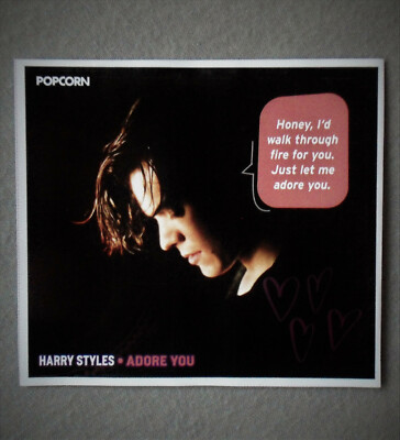 Harry Styles ADORE YOU Lyric-Card Stars in Love 10 cm x 9 cm #