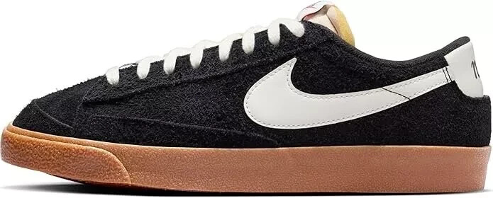 Nike Blazer Low 77 Винтажные кроссовки Black White Skate FQ8060-001 Женский размер 9
