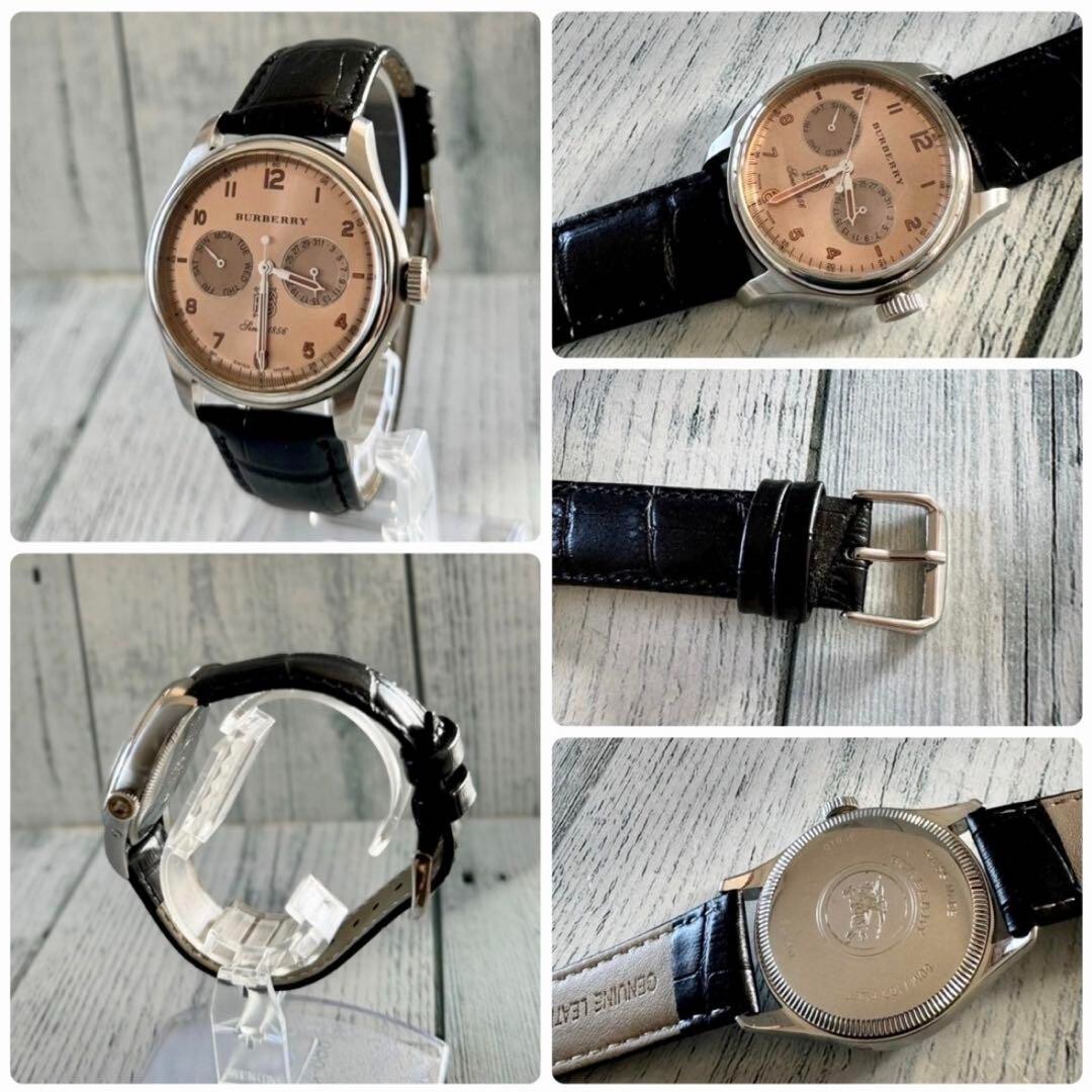 BURBERRY　バーバリー　腕時計 BURBERRY Watch BU1602 Day Date Used From Japan Check