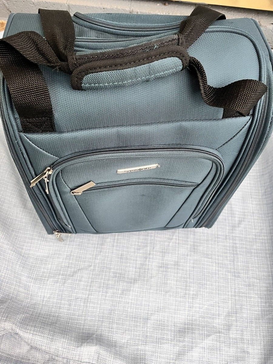 Samsonite 2- Wheeled Underseat Carry-On Luggage, Teal, Very Good Condition