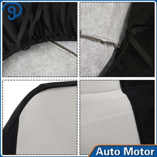 Truck seat covers cotton blk-silver center for 1998-2003Ford Ranger 60/40 hiback - Picture 18 of 21