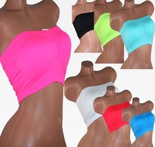 Uni Bandeau Damen Bustier Tube BH Top Push Up Trägerlos 34 36 38 40 42 M L XL