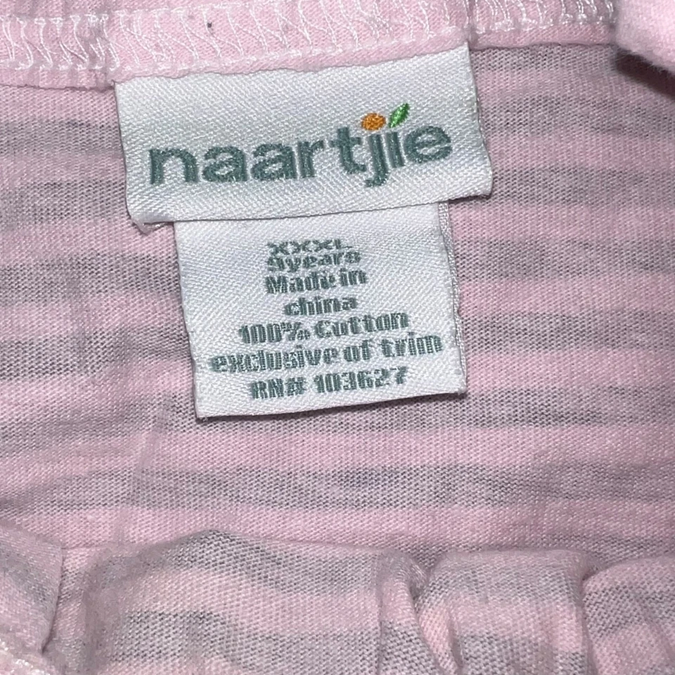 Blusa Naartjie Niños Niñas Vintage Gris y Rosa Rayas XXXL 9 Foto 4 de 4