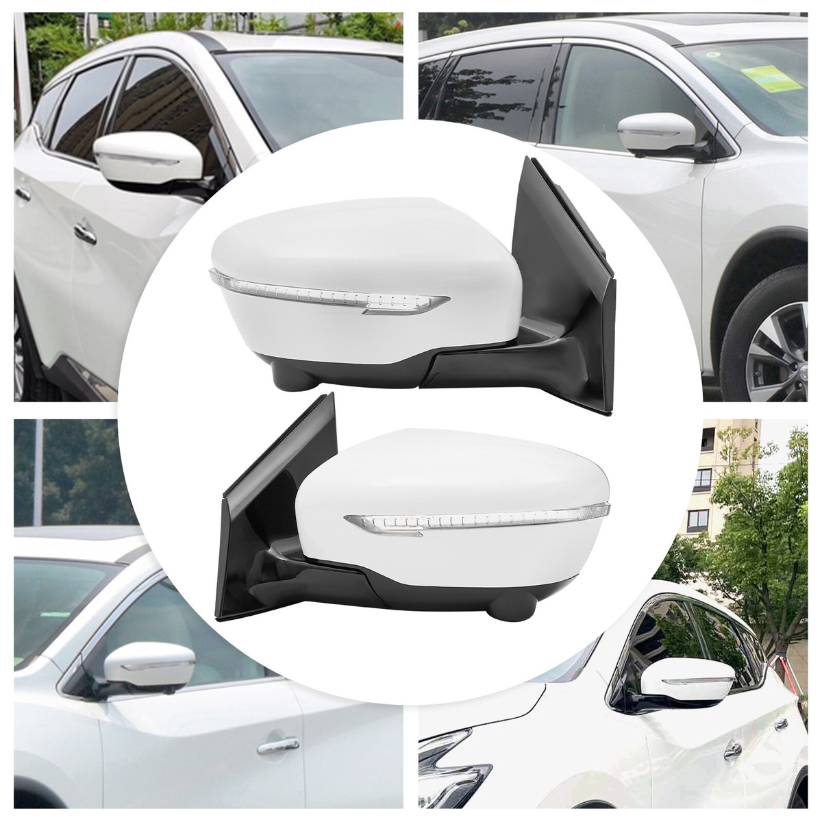 For 2015-2020 Nissan Murano Door Mirror Left & Right Side Pair