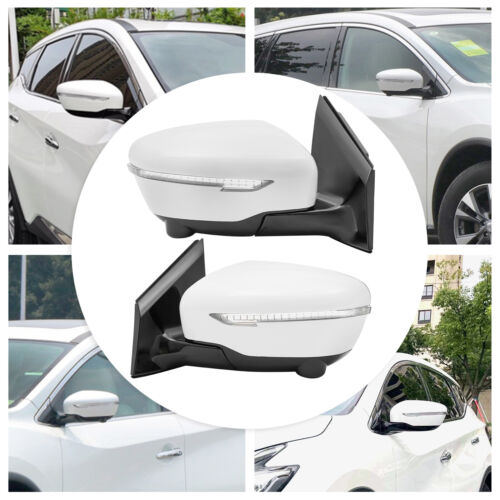 For 2015-2020 Nissan Murano Door Mirror Left & Right Side Pair Mirror Set White - Bild 2 von 12