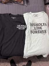 Assholes*s Live Forever Short Sleeve T Shirt Lot of 4 Size Medium (0535-7)