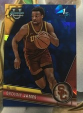 Bronny James 2024 Bowman U Chrome Sapphire Cracked Ice No. 95