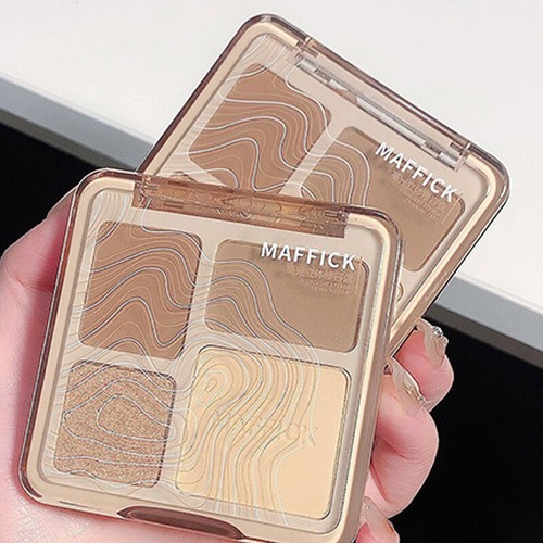 Four-Color Palette Three-Dimensional Nose Shadow Brightening Contour Palette - Picture 3 of 10