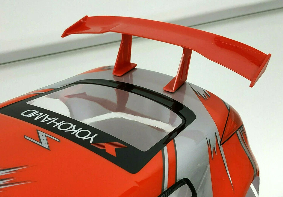 RC CAR UNIVERSAL TUNING HECK FLÜGEL SPOILER FÜR DRIFT 1/10 "ROT" # JLR1004 - Bild 3 von 4