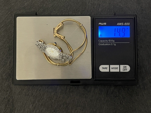 Estate Ladies 14k Yellow Gold .90 ctw Diamond Watch Appraised $4,400 FLAW READ - Picture 16 of 24
