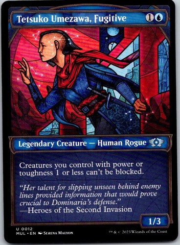 Magic the Gathering Tetsuko Umezawa, Fugitive Showcase Multiverse Legends MTG