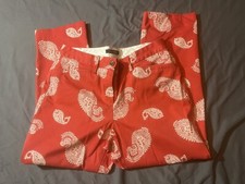 lands end women straight leg pants Sz 8 30x25    AG147