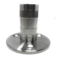 10x Bodenhalter Bodenflansch Bodenanker Pfosten halter &Oslash; 42,4x1,5mm Edelstahl