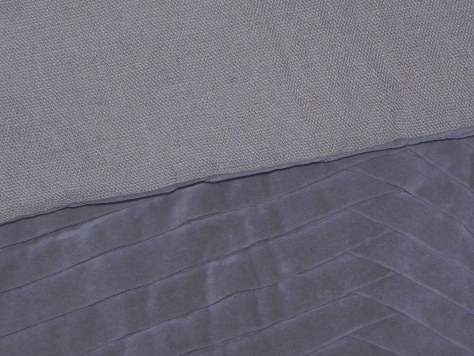 WILLIAMS SONOMA PLEATED VELVET ITALIAN STRAW 3PC DECORATIVE PILLOW COVER SET - Image 2 of 2