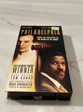 Philadelphia (VHS, 1994) Tom Hanks, Denzel Washington