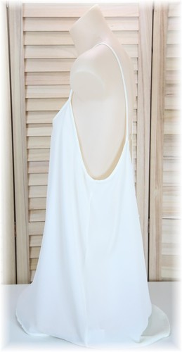 Womens Cream Light & Floaty Swing Tank Top Supre Size Large NEW - Picture 3 of 6