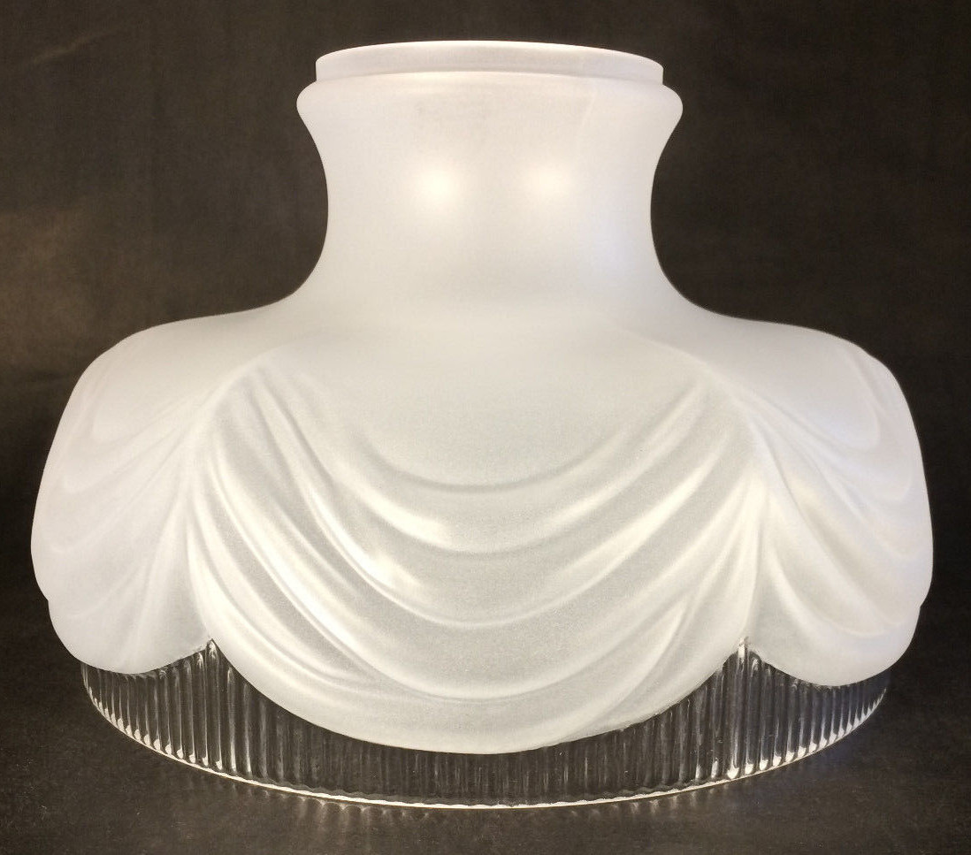 New 10" Satin Crystal Coleman Style #322 Lamp Shade With Clear Border #SH537