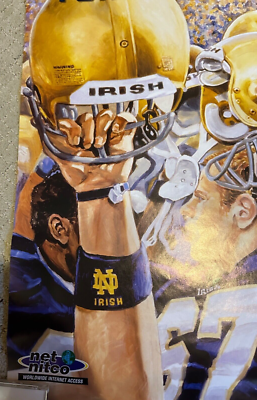 Vintage Cheer Cheer for Old Notre Dame Fighting Irish Football