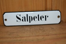 Altes Emailschild Salpeter,Säure,Drogerie,Krämerladen,Tante Emma,Original,Top