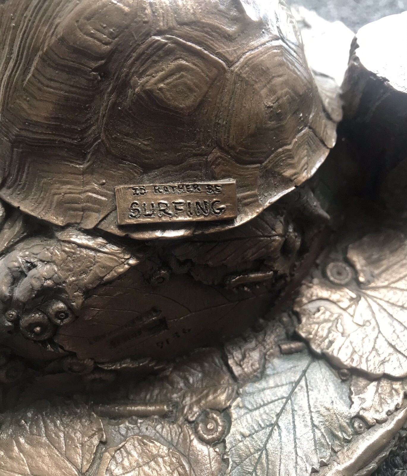 CAIRN TIM WOLFE CIRCLE OF FRIENDS 9136 BRONZE BASE WITH TURTLE eBay