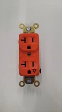 HUBBELL IG 5362 DUPLEX RECEPTACLE INDUSTRIAL GRADE 20A 125V, 5-20R NEMA 5-20R