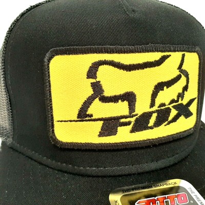 Otto Embroidered Patch Fox Racing Flat Bill Mesh Snapback  display picture 1