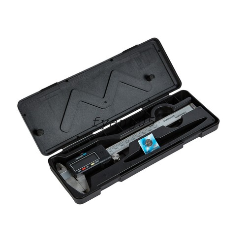 6'' LCD Digital Vernier Caliper Micrometer Measure Tool Gauge Ruler 150mm Black- - Picture 4 of 9