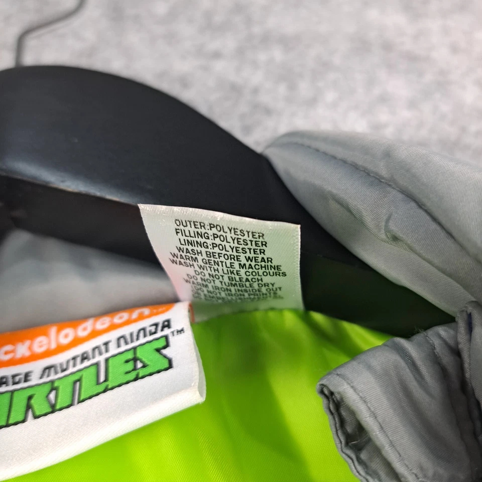 Nickelodeon Vest Boys 6 Blue Jcaket Zip Puffer Teenage Mutant Ninja Turtle 8645 - Image 3 of 4