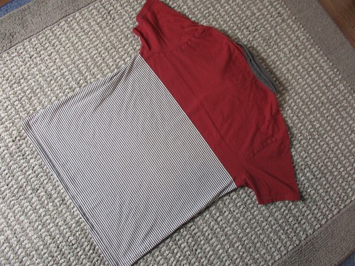 Camicia O'Neil da uomo rosso medio grigio bianco a righe skate surf surfista spiaggia casual - Foto 7 di 14