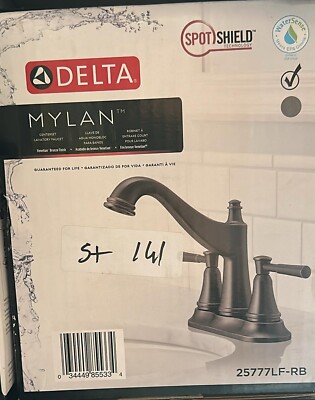 Mylan 4 in. Centerset 2-Handle Bathroom Faucet in Venetian Bronze by Delta