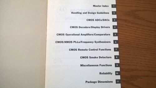 Motorola Data Book CMOS/NMOS FUNZIONI SPECIALI DATI DL130 1986 (seconda stampa) - Foto 3 di 6