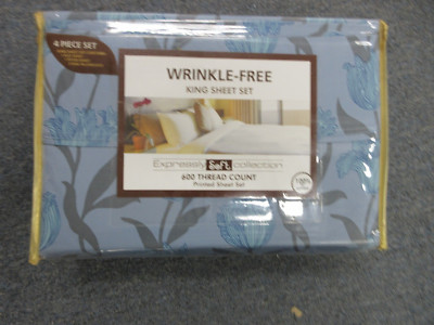 JCPenny EXPRESSLY SOFT COLLECTION KING SHEET SET 600 CT 100% COTTON RETAL 259.00