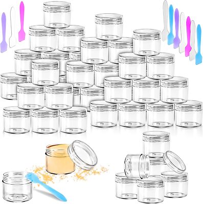 MotBach 35 PCS 20g Empty Plastic Containers with Clear Lids,Small 