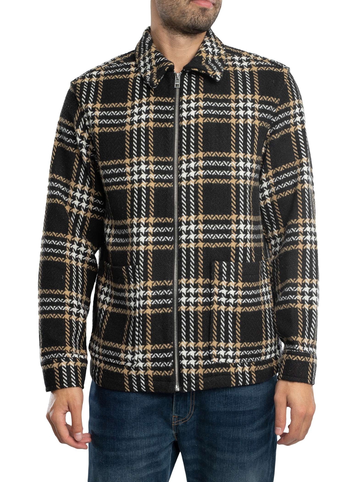 Однотонная мужская верхняя рубашка Nahi черная 6590₽