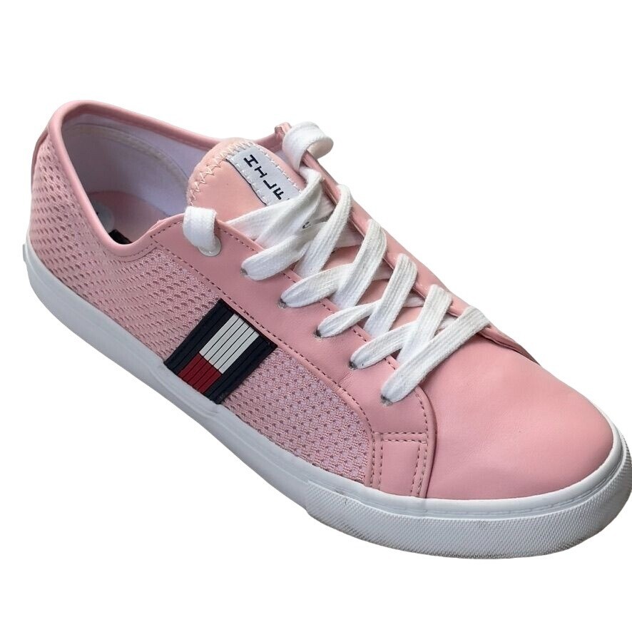 TOMMY HILFIGER Women's Shoes Pink Sport Sneakers Low Top Lace Up