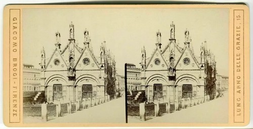 Vintage Stereoview Photo Giacomo BROGI - Pisa. S.Maria della Spina c. 1870 - Picture 6 of 10