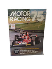 vintage 1975 motor racing annual magazine top drivers and cars