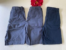Old Navy Chino Shorts Navy Blue Lot of 3 Uniform School Cotton Unisex SZ 10 10R