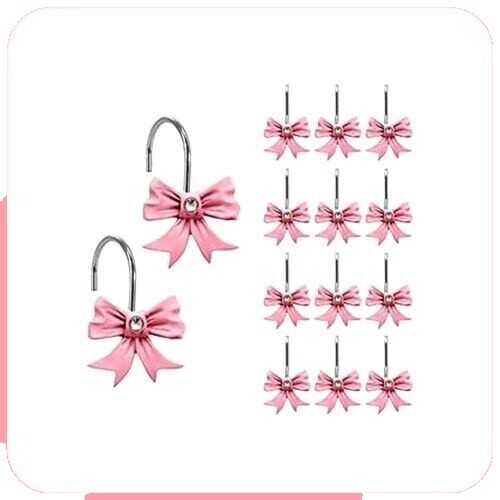 Twofishes Maple Leaf Shower Curtain Hooks – Pack Of 12 Rust-Proof Decorative Resin Rings