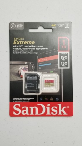 SanDisk Extreme 1 TB Class 3 MicroSDXC UHS-I Memory Card