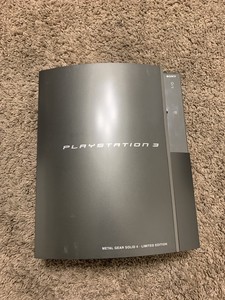 Sony Playstation 3 Limited Edition Metal Gear Solid 4 Gun Metal Gray Console Ebay