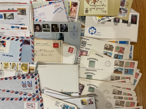 Air mails, covers, letters, messy unchecked 7.7kg box #w93 - Picture 3 of 21