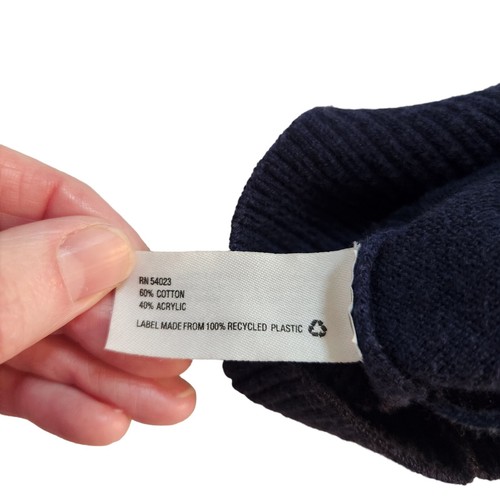 GapKids Button Up Sweater Size XL Navy Blue Pink Pockets Crew Neck *See Descrip - Picture 4 of 14