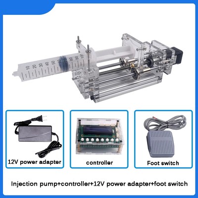 12V Precision Liquid Drip Machine Injection Propulsion Pump Stepper Micro Pump