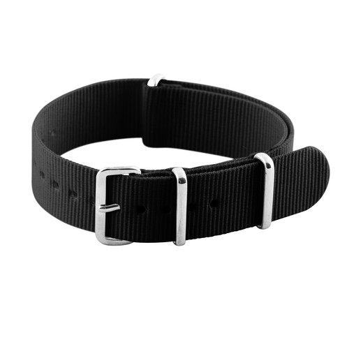 Ballistic Nylon SS Military Solid Replacement Watch Strap / Band - Picture 3 of 24