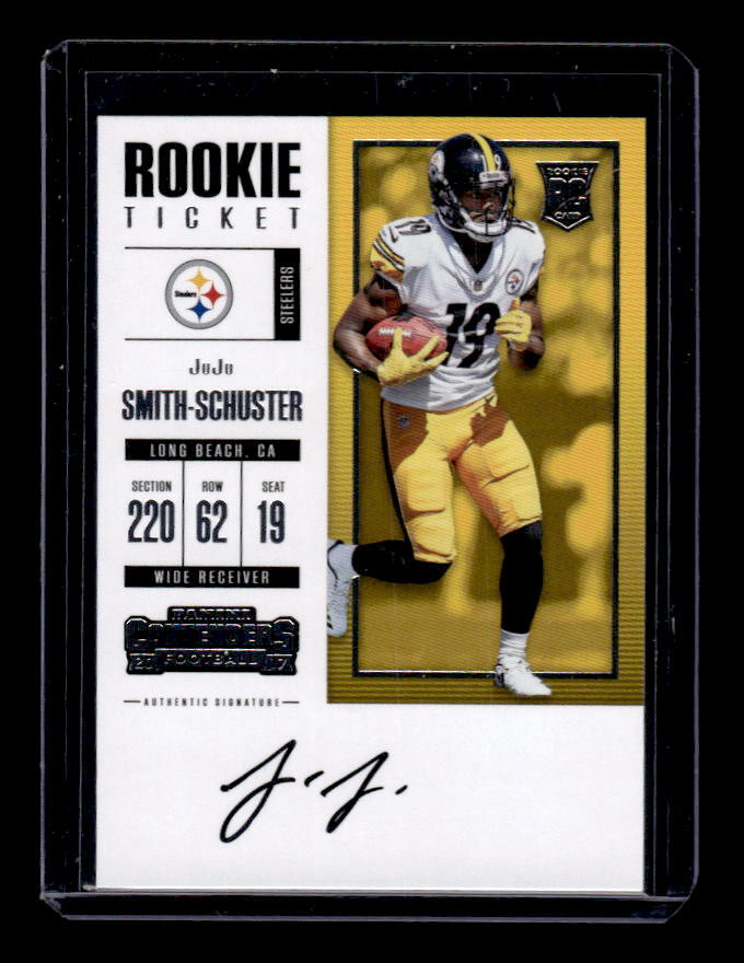 2017 Panini Contenders #327 JuJu Smith-Schuster RC Auto - ROOKIE CARD