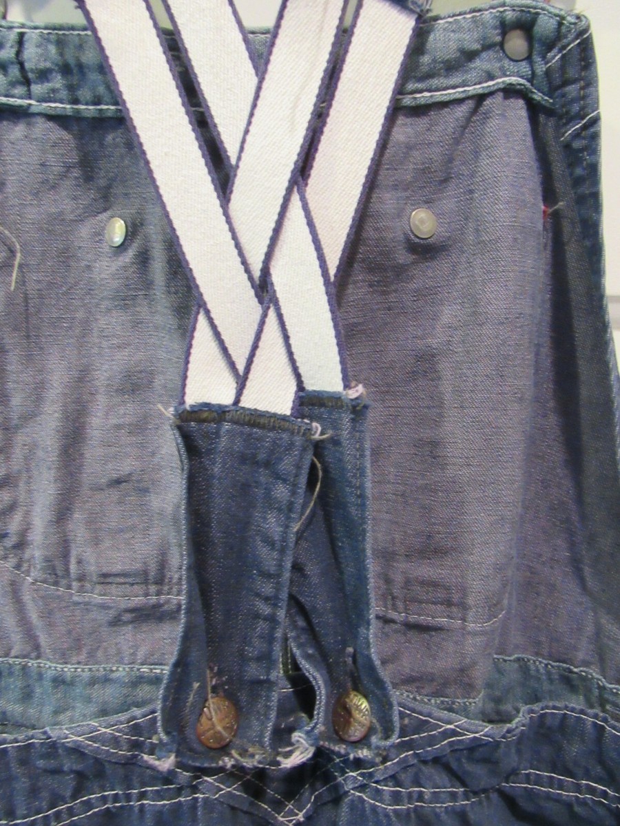 VINTAGE MONTGOMERY WARD POWER HOUSE DENIM OVERALLS SANFORIZED 34 x