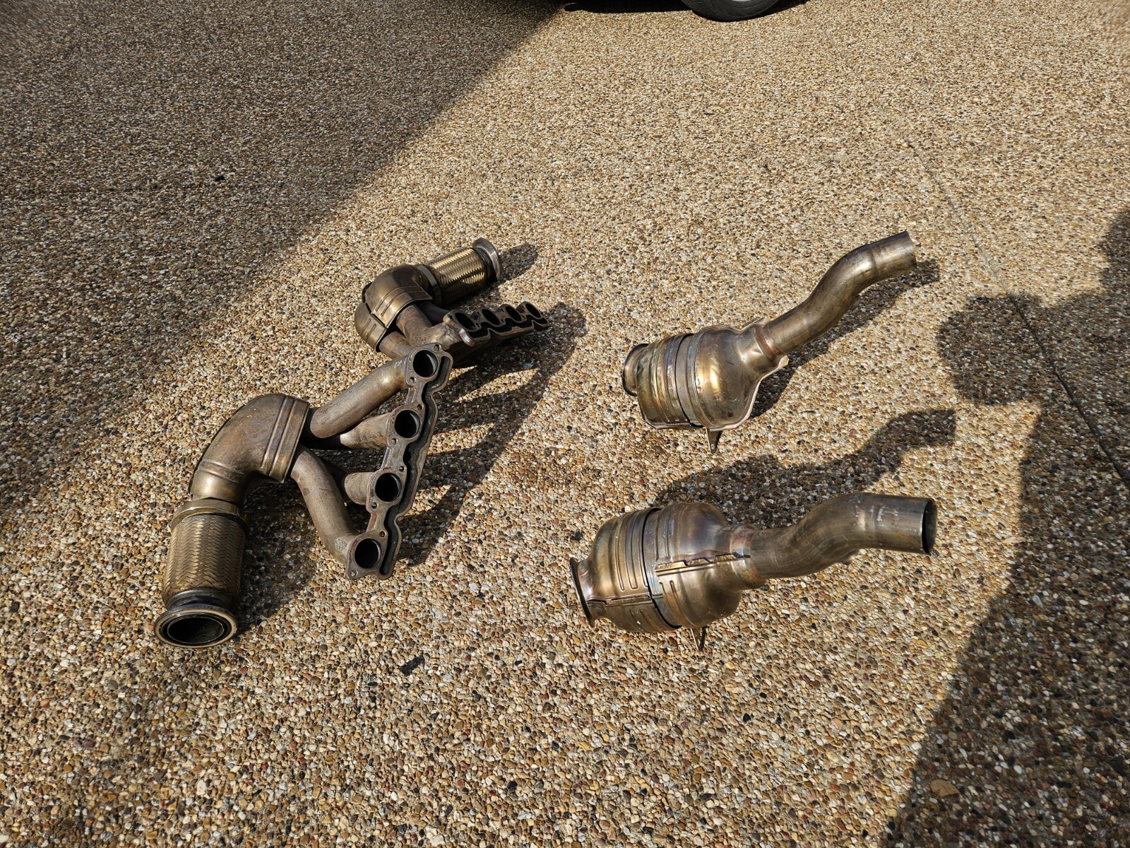FERRARI 458 OEM GENUINE ORIGINAL EQUIPMENT EXHAUST HEADERS & CATS SYSTEM